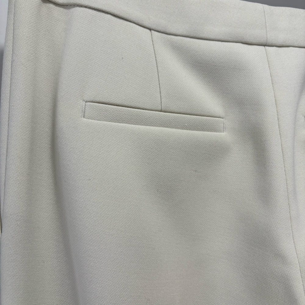 Ann Taylor Ivory Cream Stretch Slim Ankle Pants Size 6 - Picture 13 of 15
